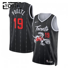 Maillot Basket Enfant Toronto Raptors Jakob Poeltl 2025-26 Nike City Edition Noir Swingman